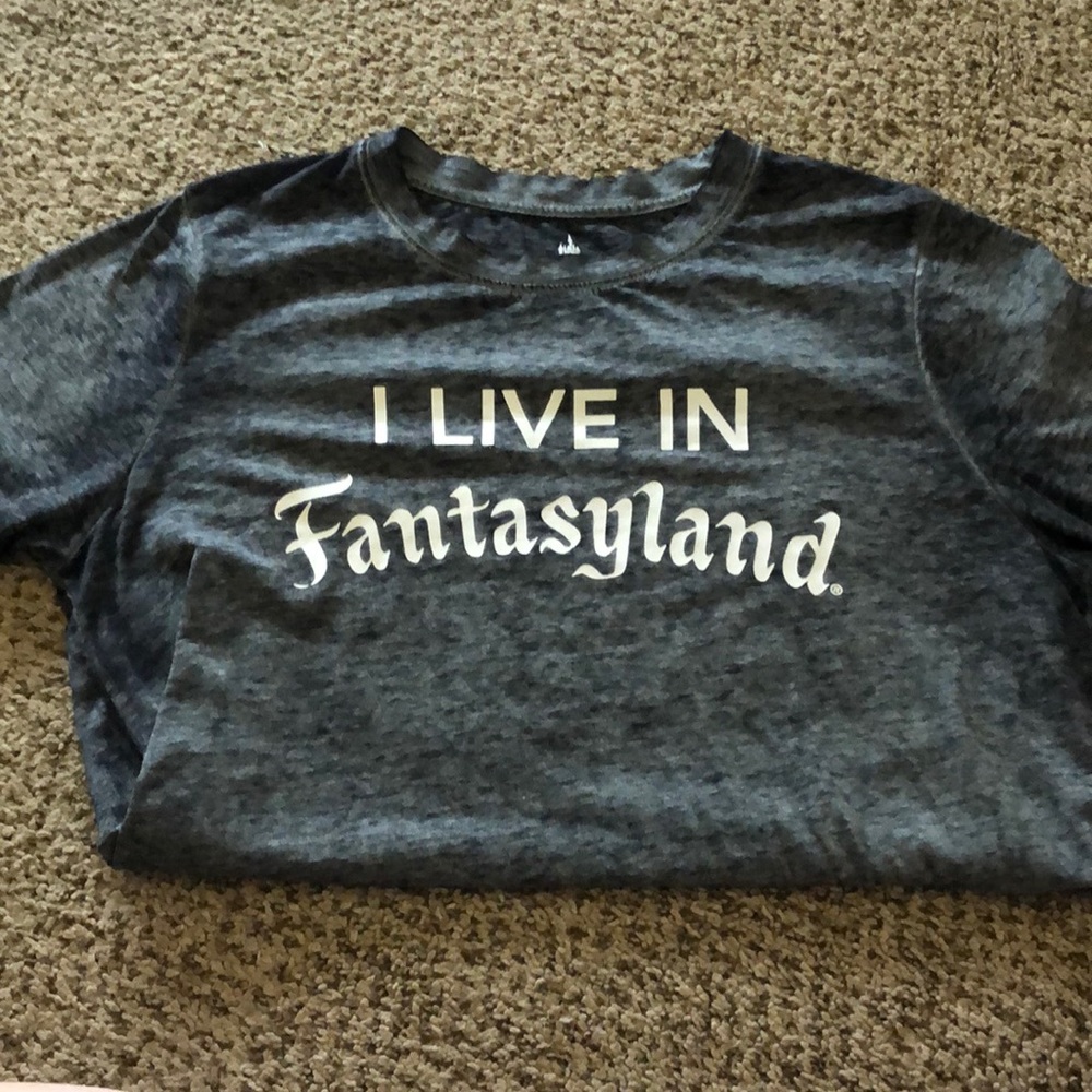 Women’s distressed Disney Fantasyland shirt